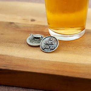 Quartl-Button-Vorder-Rückseite